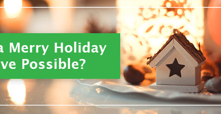 A typical Winter holiday spread with a green block displaying white text that reads "is a merry holiday move possible?"