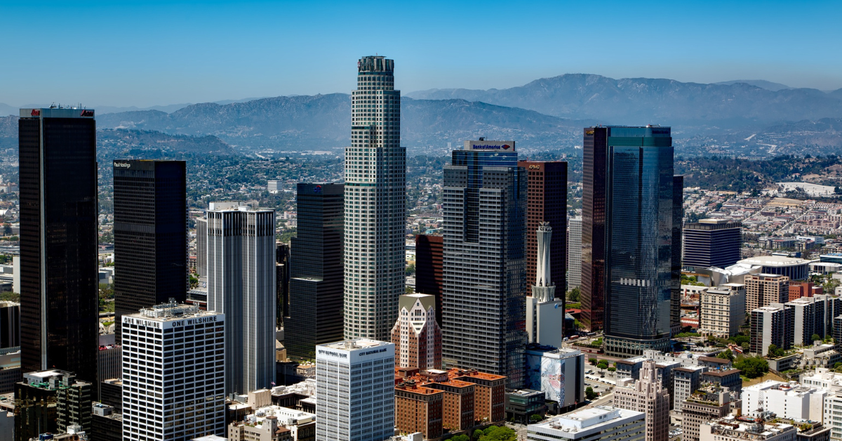View of LA skyline