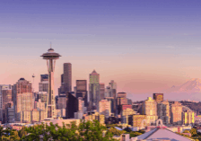 The city of Seattle's skyline